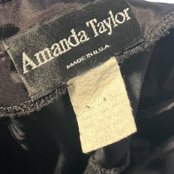 Vintage Amanda Taylor Women's 10 Chiffon Floral Burnout‎ Dress Gothic Goth Alt - Picture 7 of 9